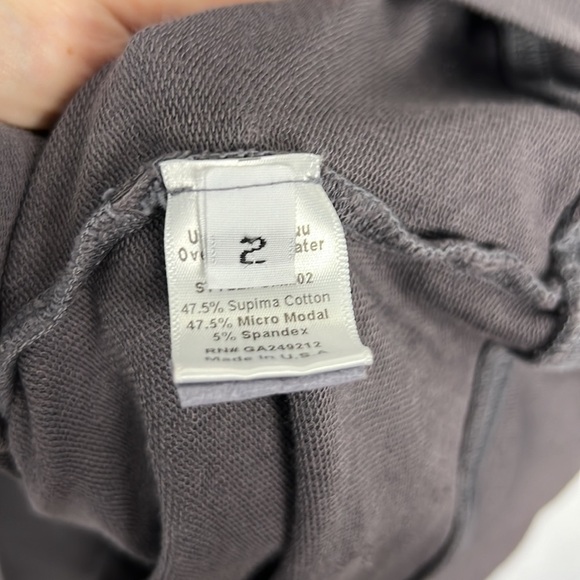 PJ Harlow Urban Muu Muu Oversized Sweater Hoodie Sweatshirt Charcoal Grey UMM02 - Picture 5 of 10